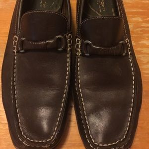 Men’s 10.5 Brown leather Loafers Rockports